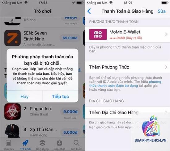 app store báo lỗi thanh toán - Hình 2