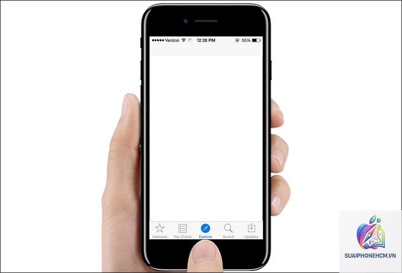 app store bị trắng màn hình