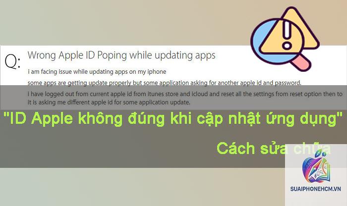 apple id không cập nhật thông tin