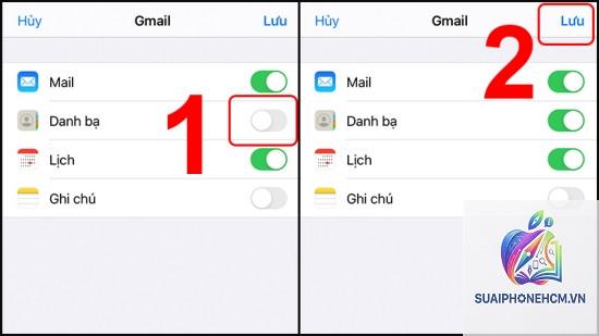 gmail không đồng bộ danh bạ trên iphone - Hình 4