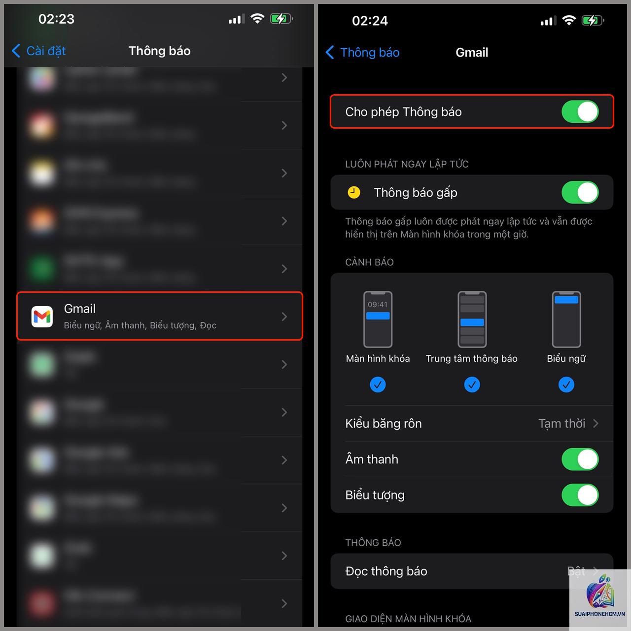 gmail không thông báo trên iphone - Hình 3