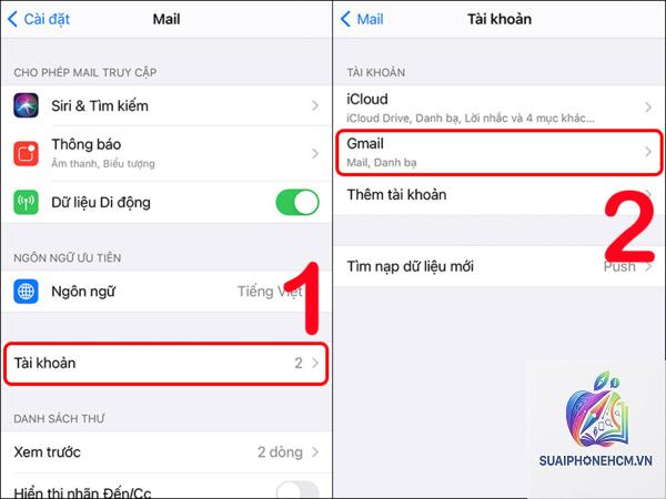 gmail không xóa được email trên iphone