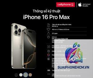 iPhone 16 Pro Max cấu hình