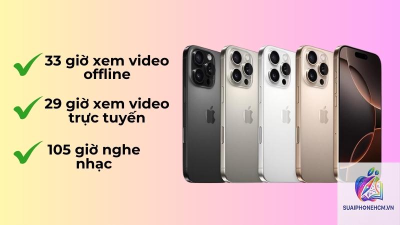 iPhone 16 Pro Max pin trâu không