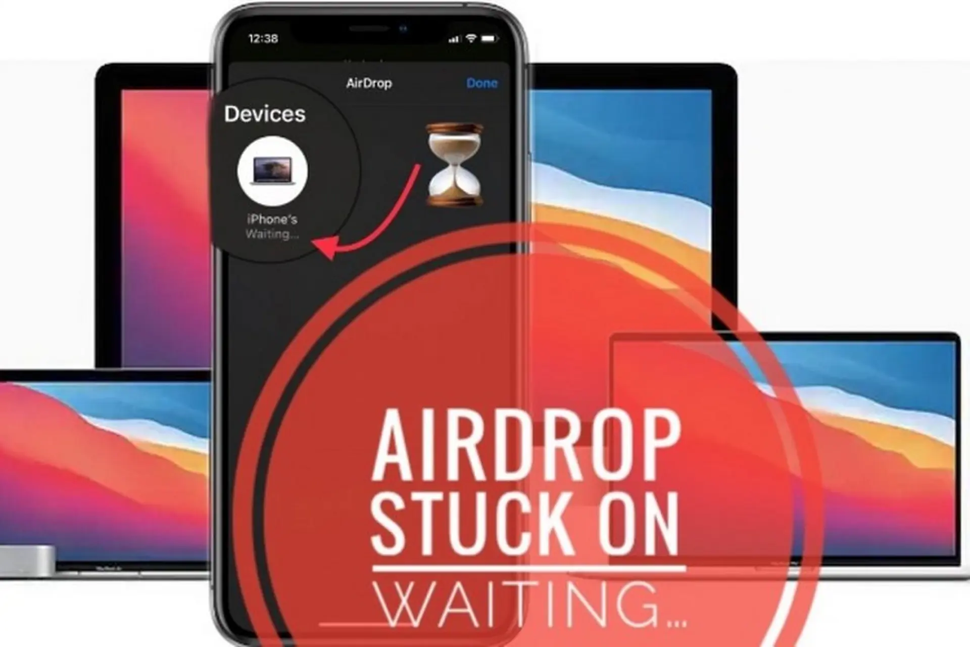 iPhone AirDrop bị treo - Hình 1