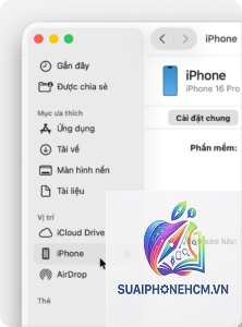 iPhone Finder không nhận thiết bị
