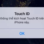 iPhone Touch ID báo lỗi