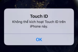 iPhone Touch ID báo lỗi