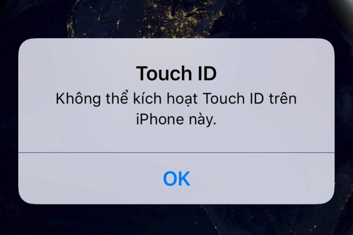 iPhone Touch ID báo lỗi - Hình 1