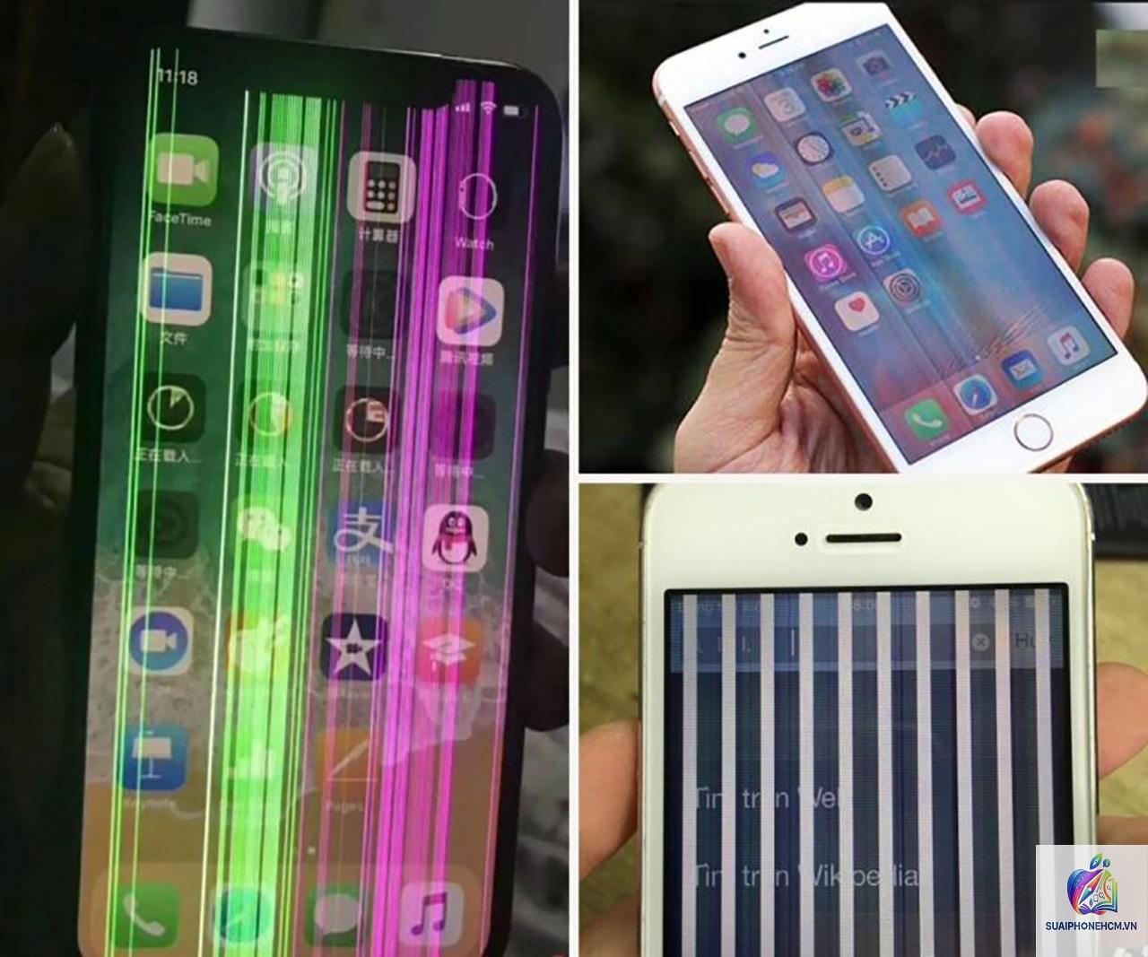 iPhone bị sọc màn hình - Hình 1