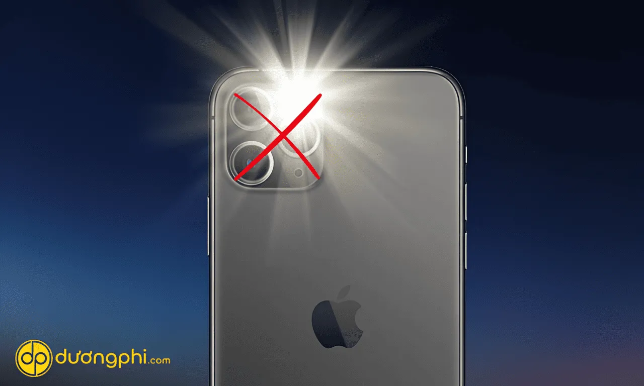 iPhone camera không bật được đèn flash - Hình 1