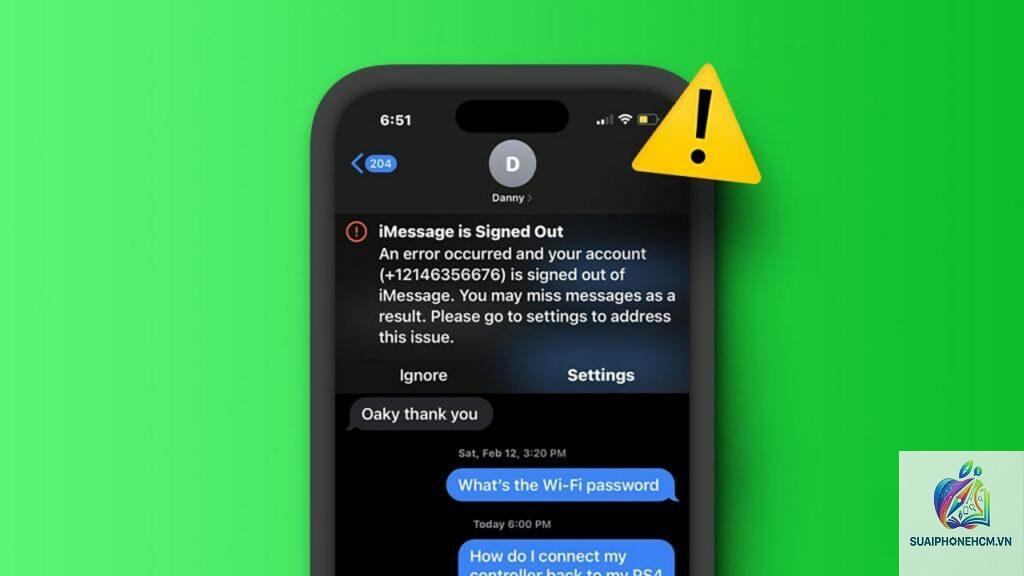 iPhone iMessage lỗi