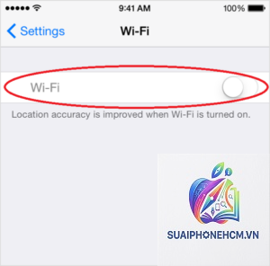 iPhone không bật được WiFi