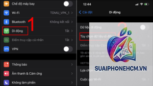 iPhone không bật được dữ liệu di động