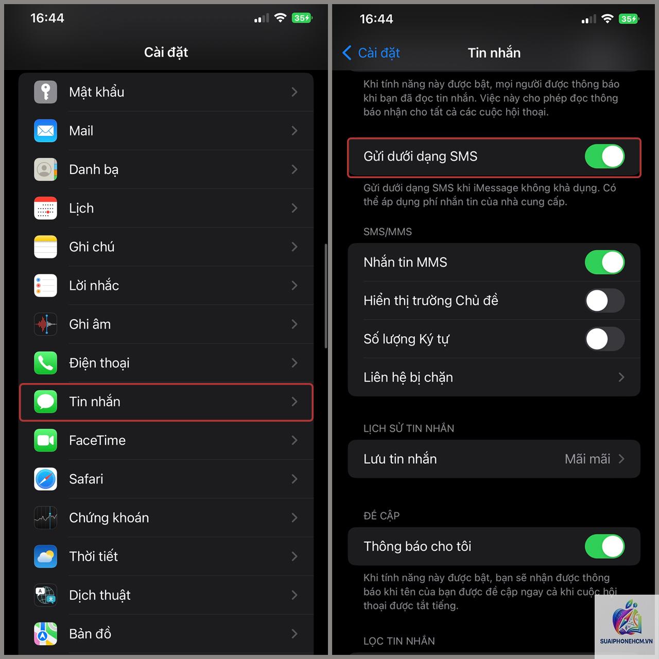 iPhone không nhận tin nhắn - Hình 5