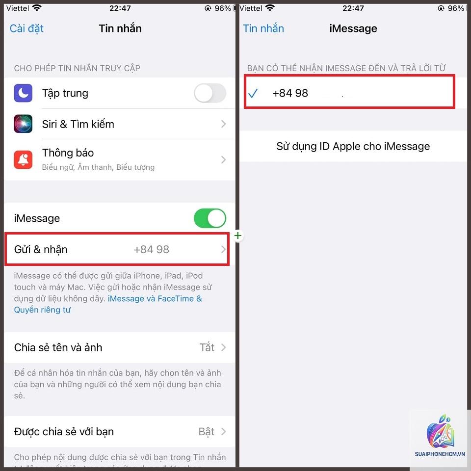 iPhone không nhận tin nhắn