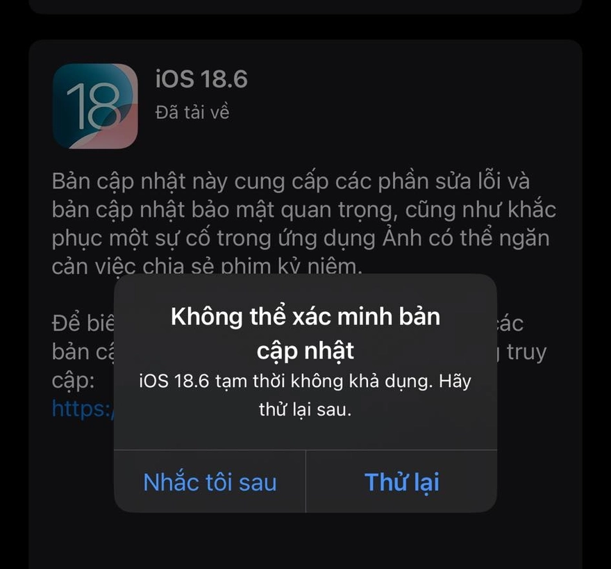 iPhone không thể tải bản cập nhật iOS - Hình 3
