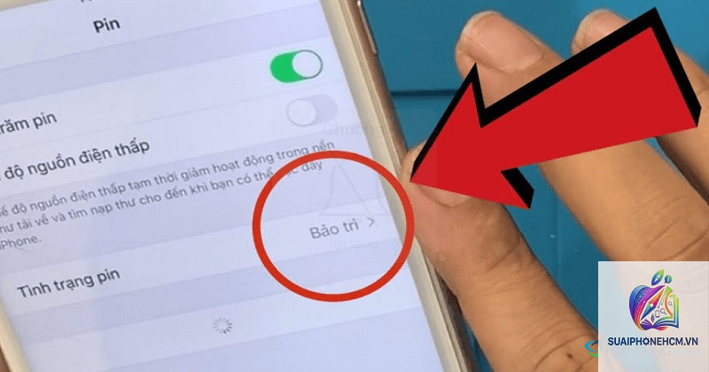 iPhone pin báo bảo trì