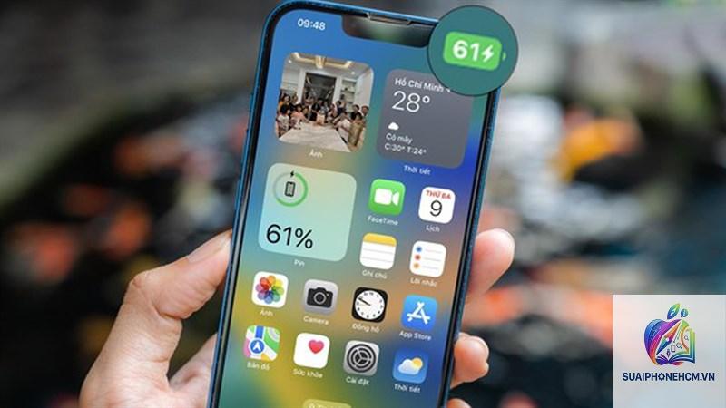 iPhone pin hiển thị sai phần trăm