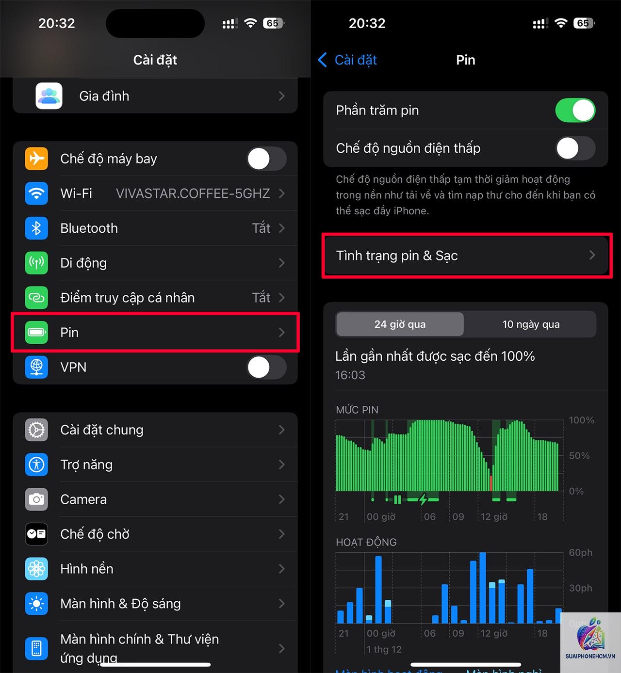 iPhone pin không đầy 100% - Hình 4