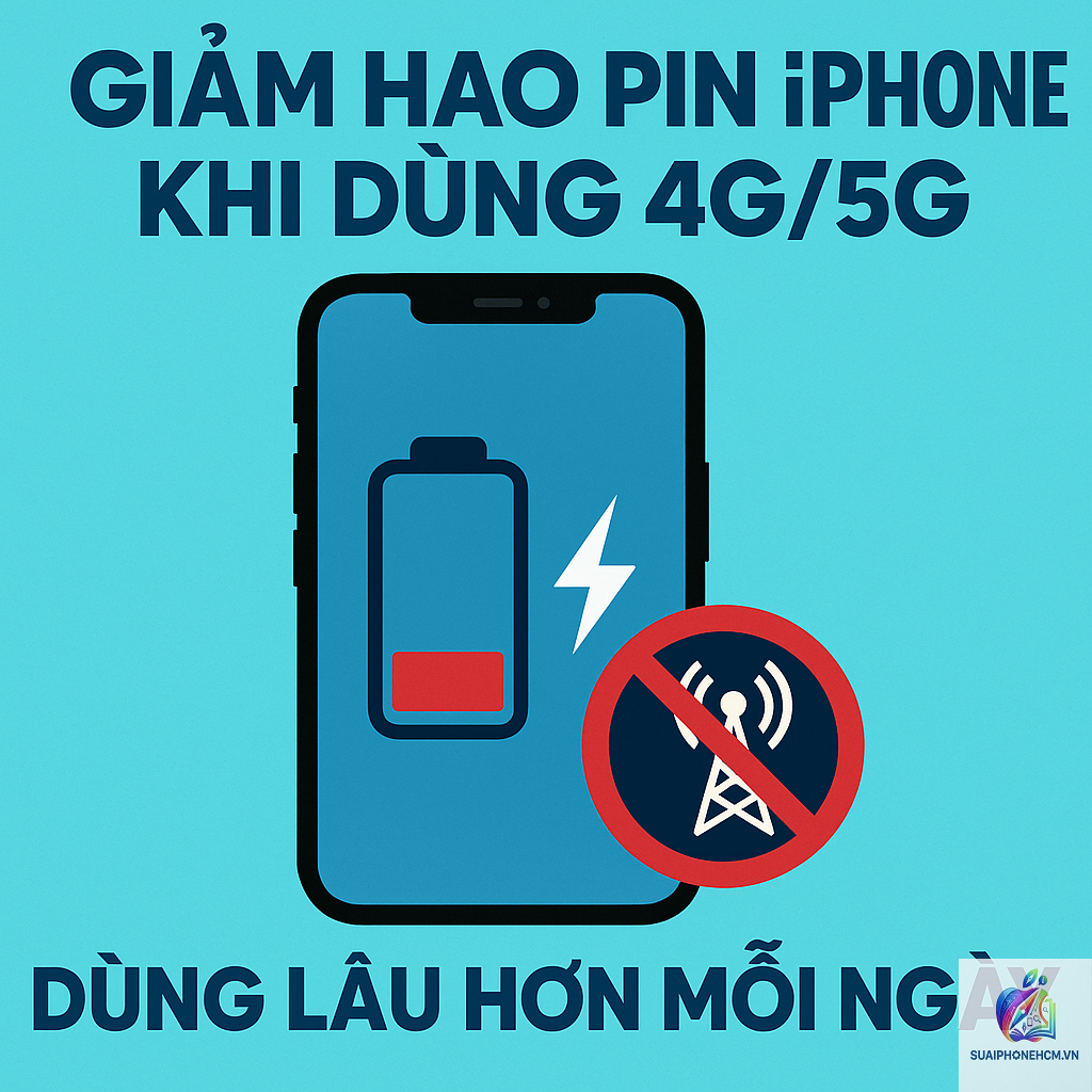 iPhone pin tụt nhanh khi bật 4G