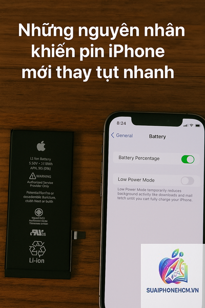 iPhone pin tụt nhanh sau khi thay pin - Hình 2