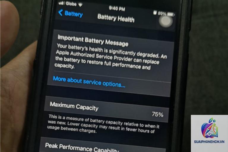 iPhone pin xuống cấp nhanh