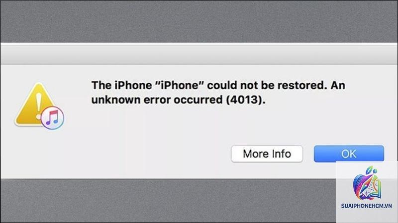 iPhone restore bị lỗi 4013 - Hình 2