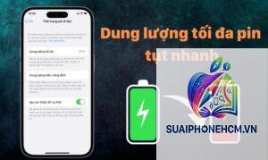 iPhone tình trạng pin giảm nhanh