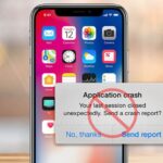 iPhone ứng dụng bị crash