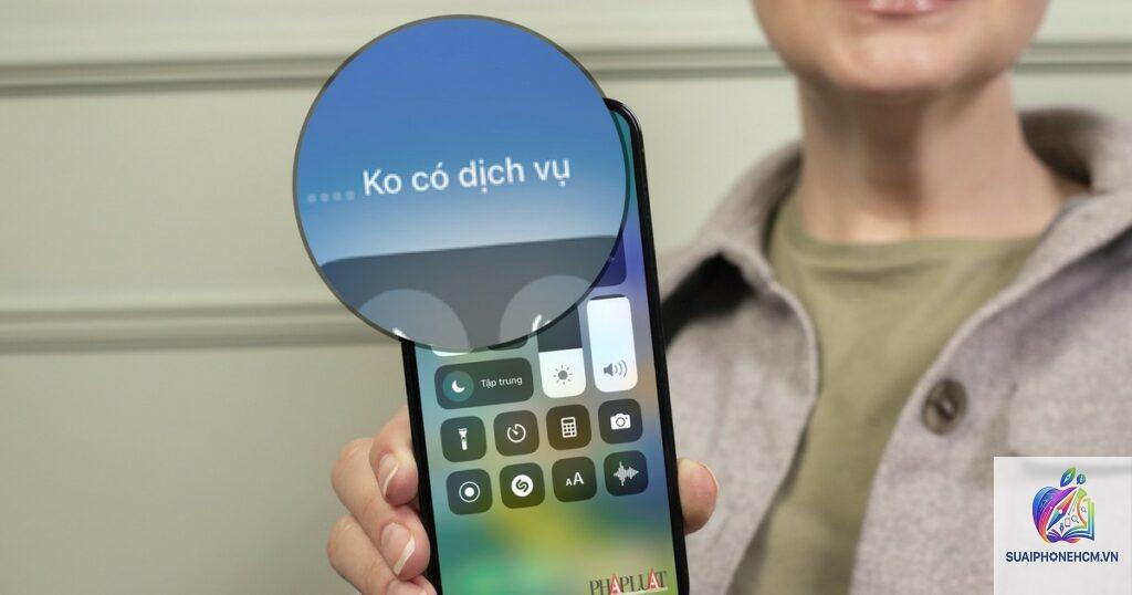 iPhone update xong bị mất sóng