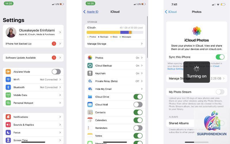 icloud ảnh không tải lên - Hình 3