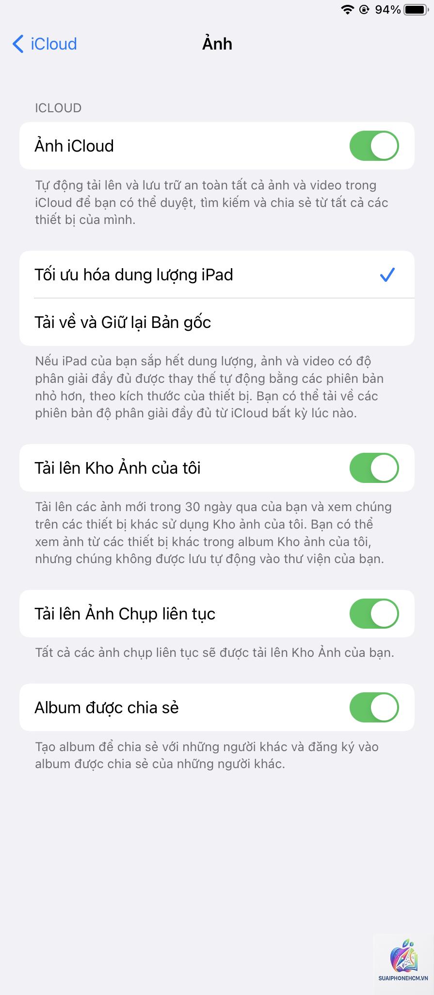 icloud ảnh không tải lên - Hình 4