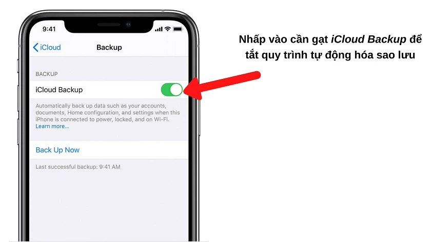 icloud không backup được trên iphone - Hình 5
