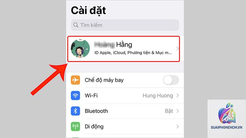 icloud không bật được trên iphone