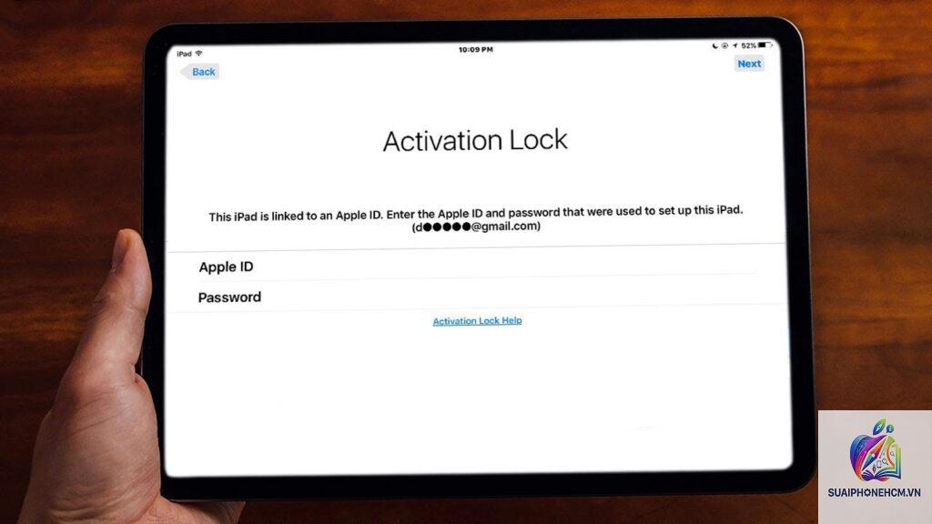 ipad bị khóa icloud