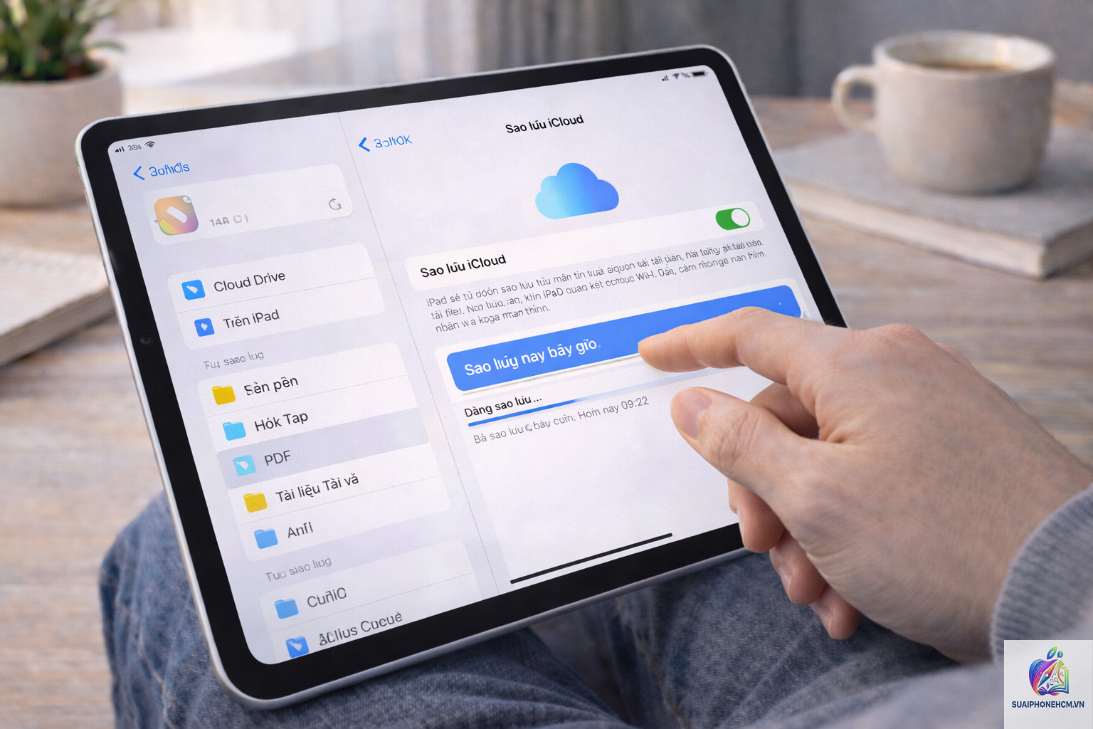 ipad cách backup dữ liệu - Hình 1
