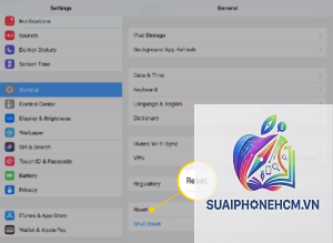 ipad cách reset máy