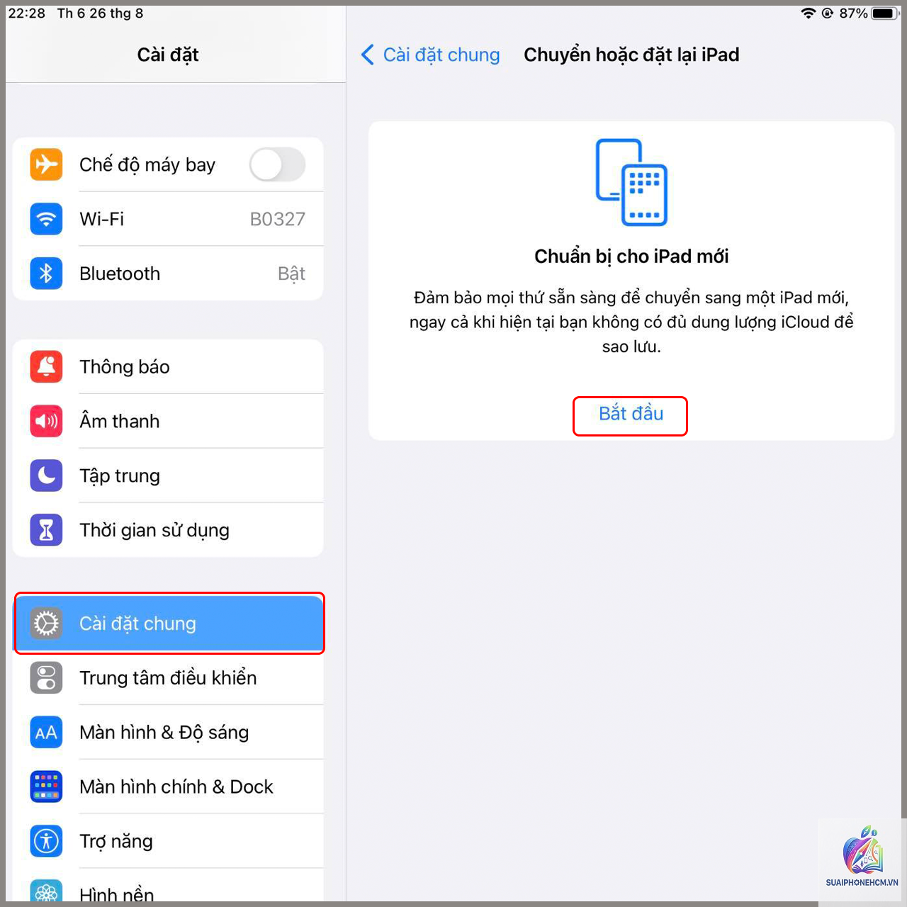 ipad cách reset máy - Hình 5