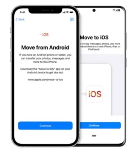 ipad chuyển dữ liệu từ android