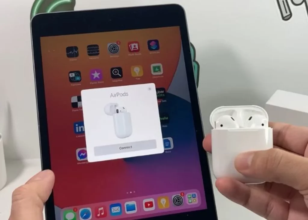 ipad kết nối airpods