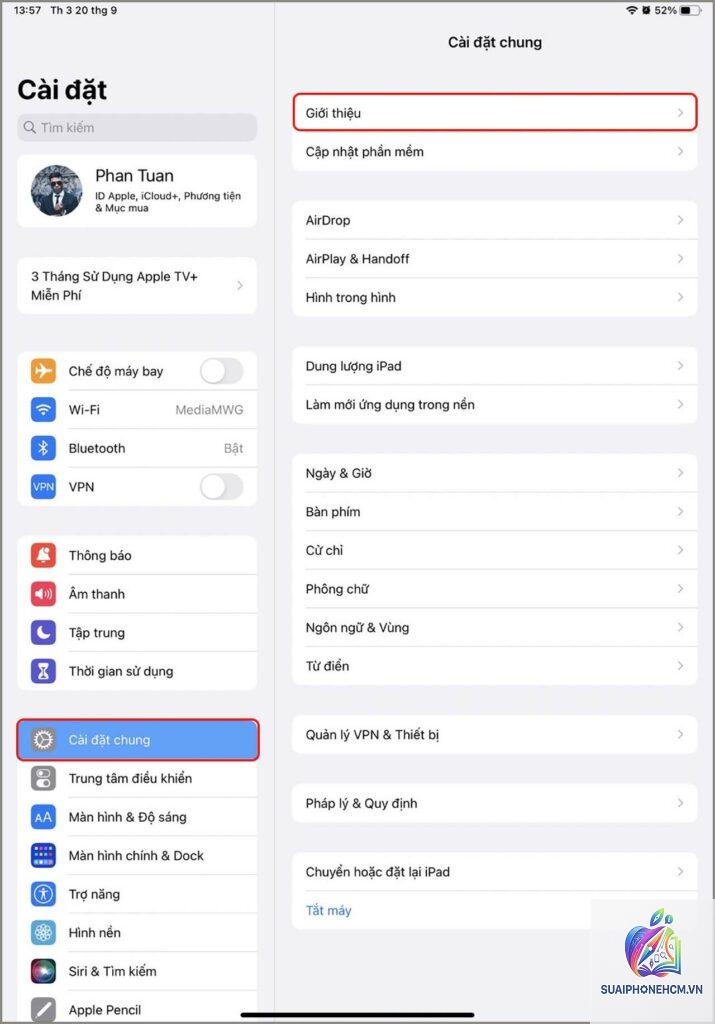 ipad kiểm tra chính hãng