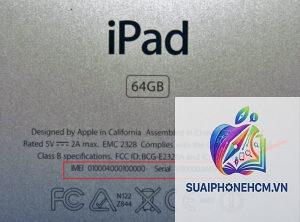 ipad kiểm tra số serial