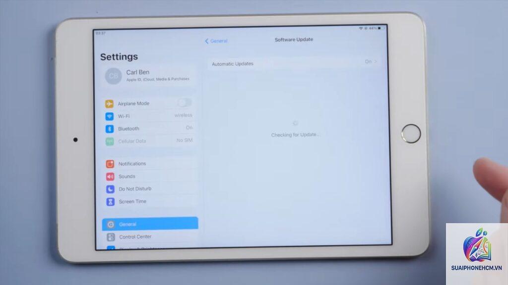 ipad lỗi ios không cập nhật được