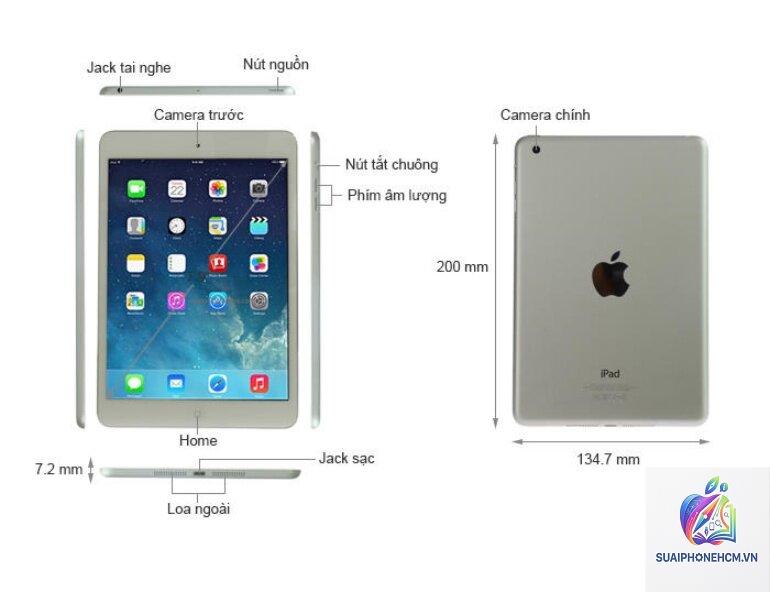 ipad mini màn hình bao nhiêu inch