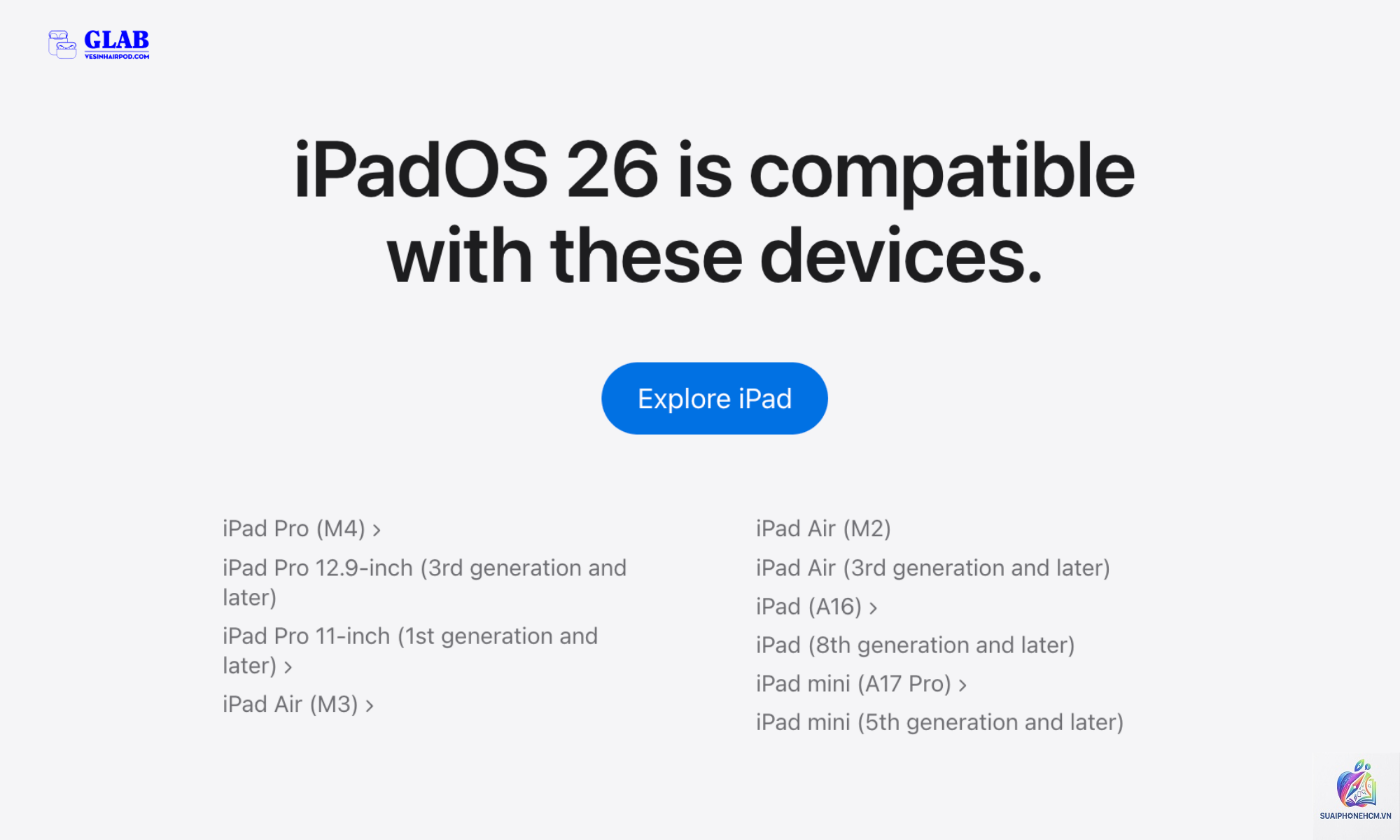 ipad nào hết hỗ trợ ios - Hình 2