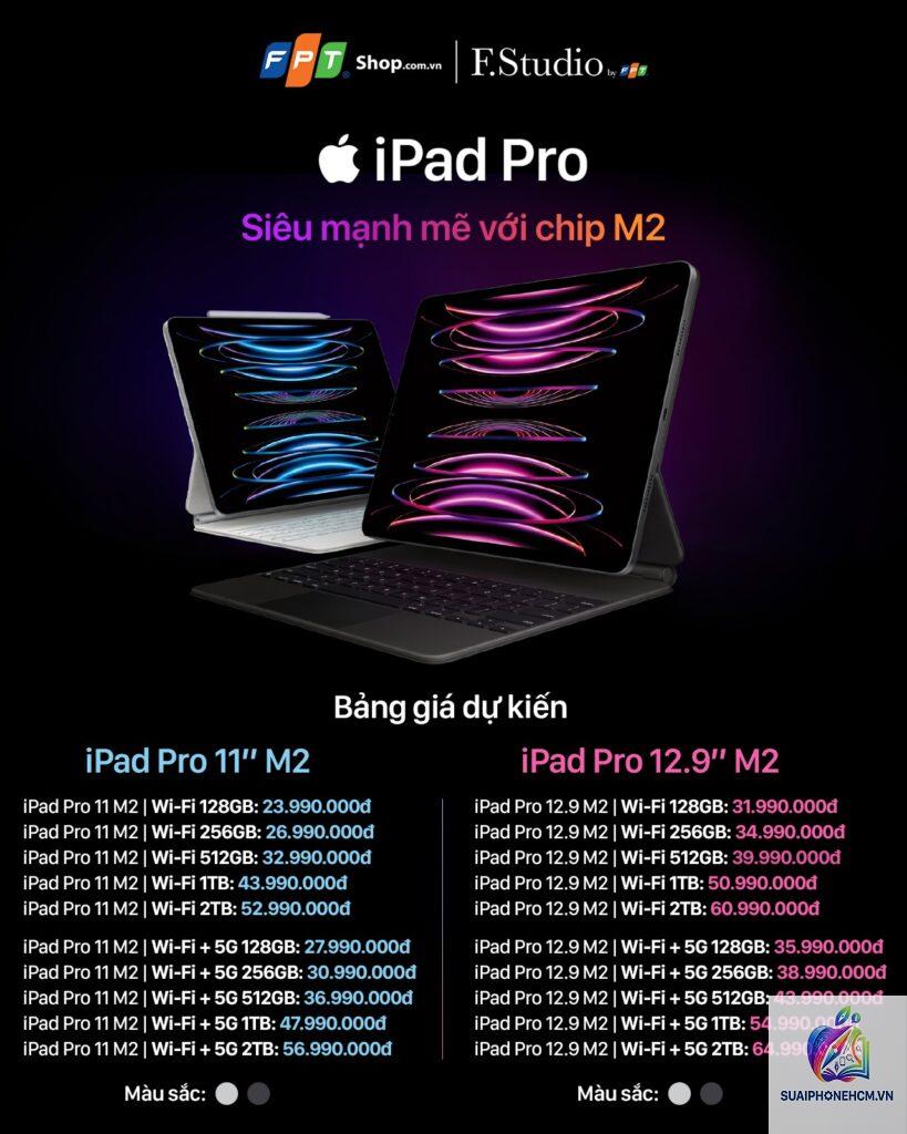 ipad pro giá bao nhiêu