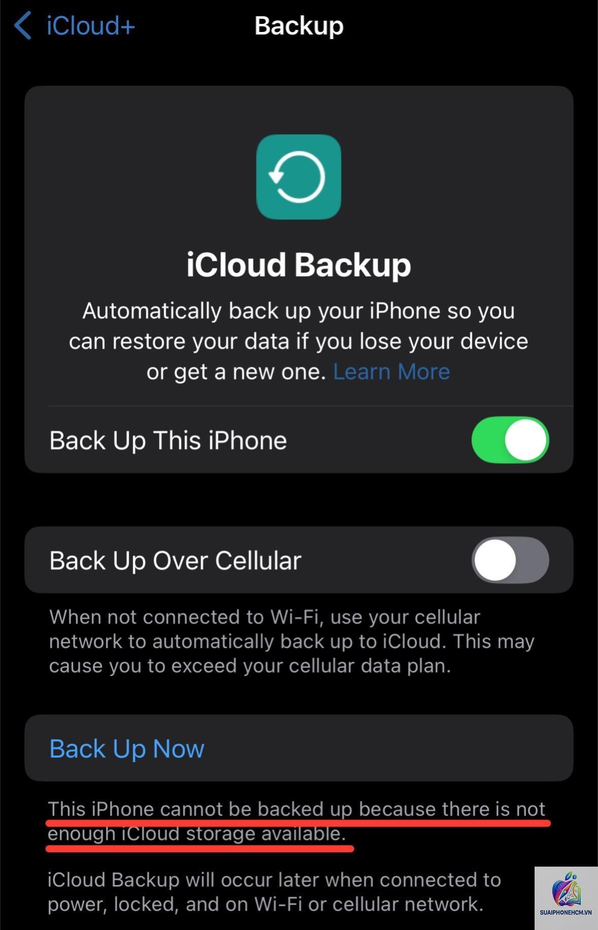 iphone backup icloud bị thất bại - Hình 4