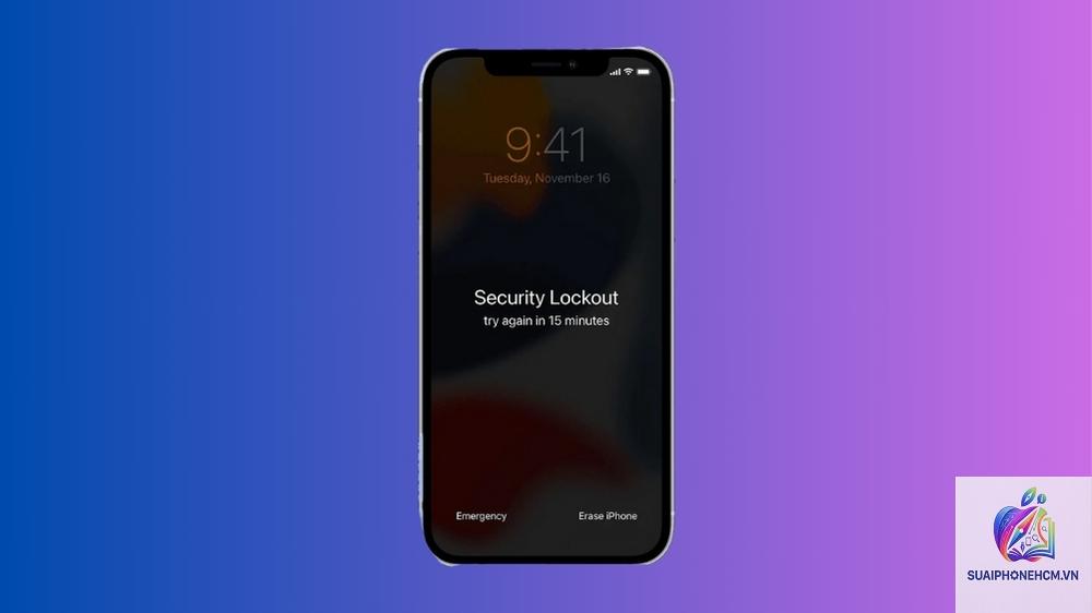 iphone bị khóa bảo mật - Hình 2