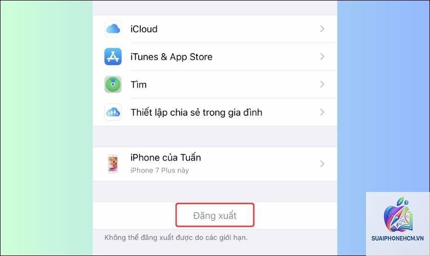 iphone đăng xuất icloud không được - Hình 4